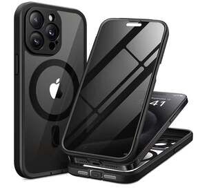 Magnetic Full Body Case with Privacy Screen Protector and Camera Protection for